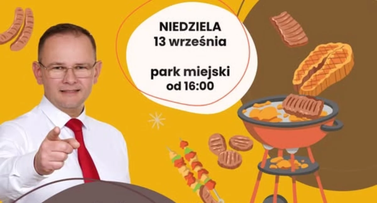 Polityka, Huczne pożegnanie Łukowie Burmistrz zaprasza wielkie grillowanie potańcówkę - zdjęcie, fotografia