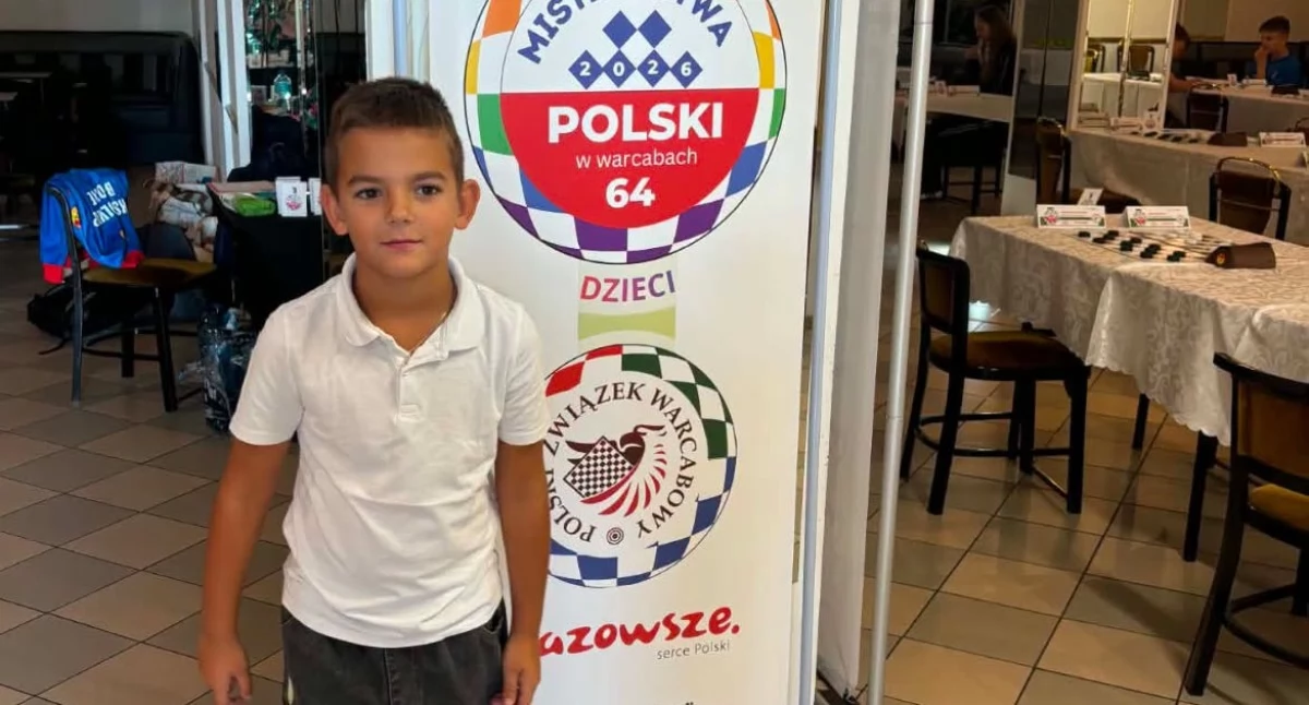 Młode talenty, Wielki sukces młodych warcabistów! Oliwier Zabielski mistrzem Polski Marcel Kowalski czołówce krajowej - zdjęcie, fotografia