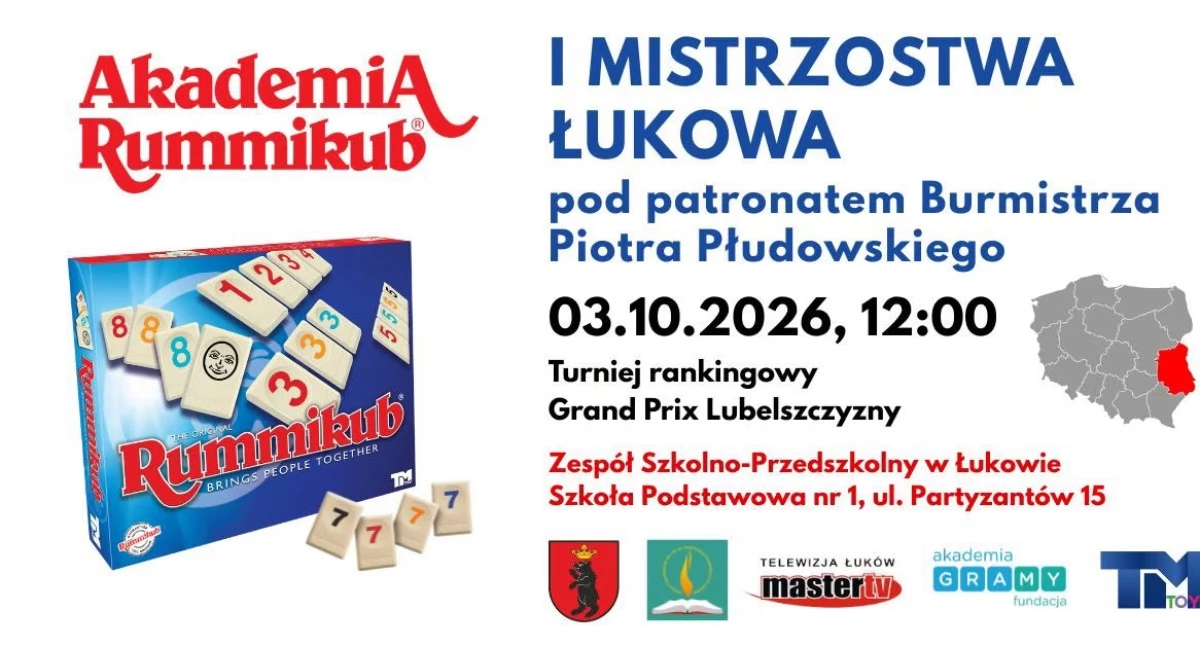 Wiadomości Sportowe, Mistrzostwa Łukowa Rummikub Przed wielki finał Grand walka Mistrzostwa Polski - zdjęcie, fotografia