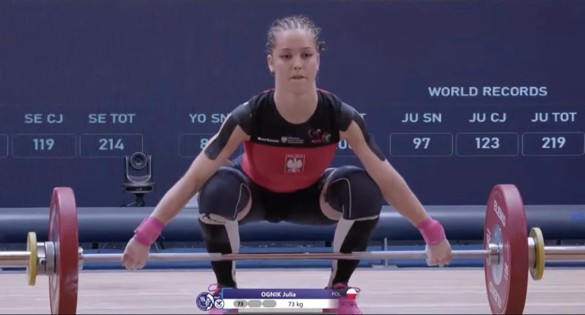 Wiadomości Sportowe, Julia Ognik czołowej ósemce Europy! Udany występ sztangistki Łukowa czempionacie Albanii - zdjęcie, fotografia