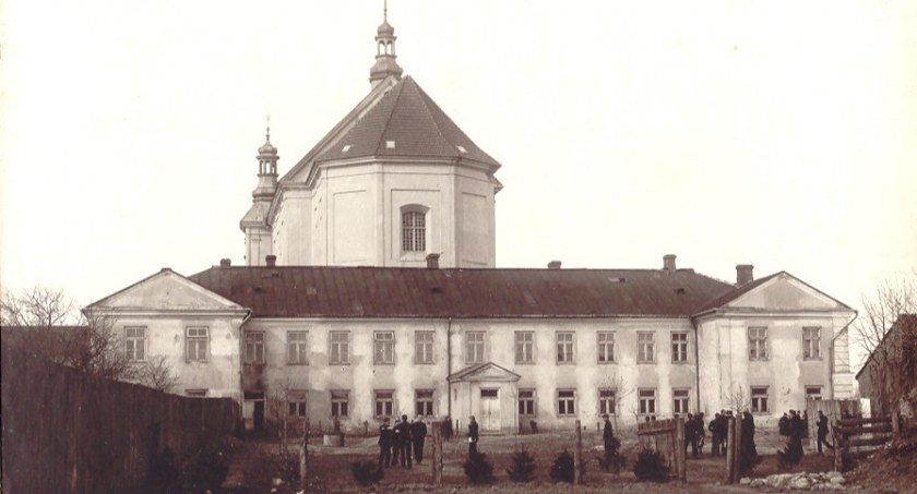 Historia,  Łuków budynek gimnazjum męskiego - zdjęcie, fotografia