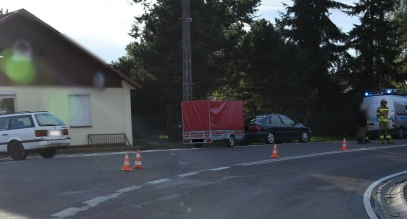Wypadki, Najechał volkswagena Jedna osoba szpitalu - zdjęcie, fotografia