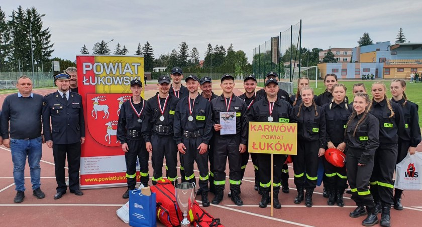 Straż Pożarna, Karwów druga drużyną lubelskim Wielkie gratulacje! - zdjęcie, fotografia