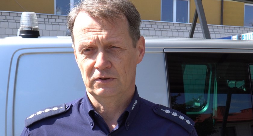 Asp. szt. Marcin Jóżwik z Policji w Łukowie 
