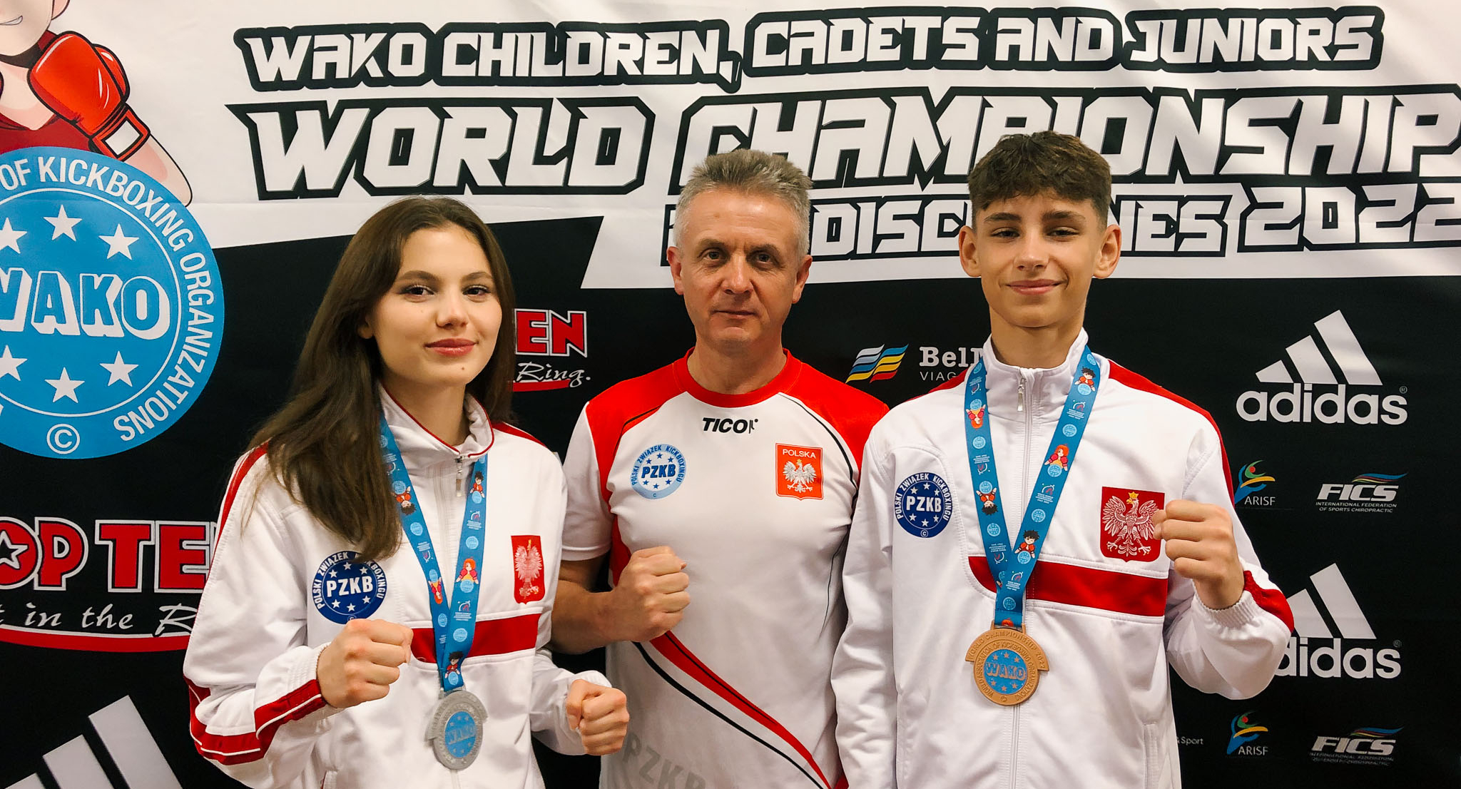 Sukcesy sportowe, Kondracka Dudziński medalistami Mistrzostw Świata contact Brawo! - zdjęcie, fotografia