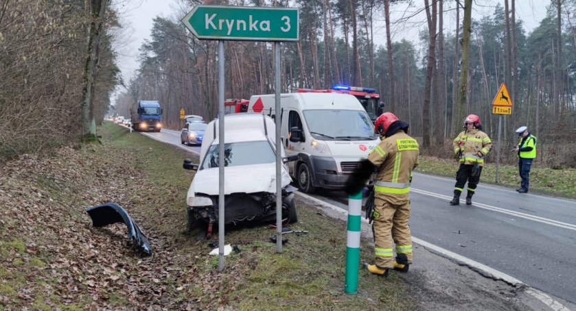 Do wypadku koło Łukowa doszło na drodze krajowej 63. To trasa w kierunku Siedlec