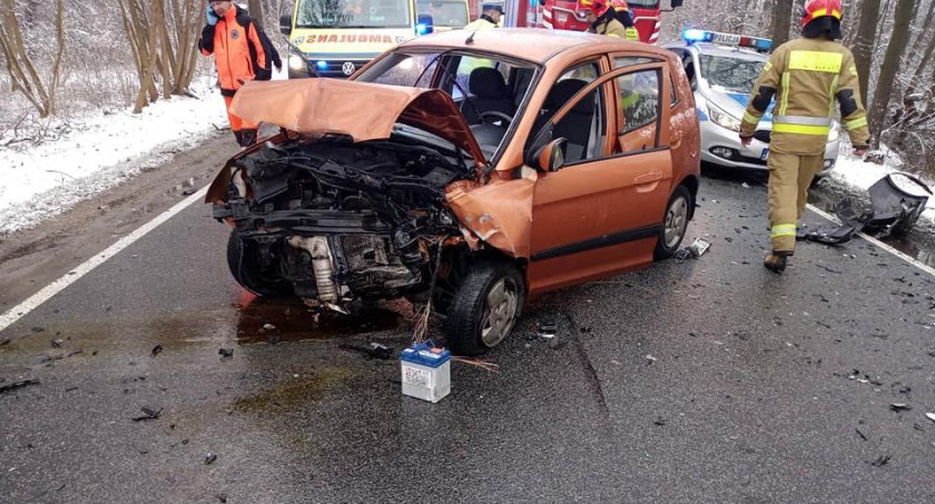 Zdarzenie w Mościbrodach na trasie Łuków - Siedlce wyglądało dramatycznie!