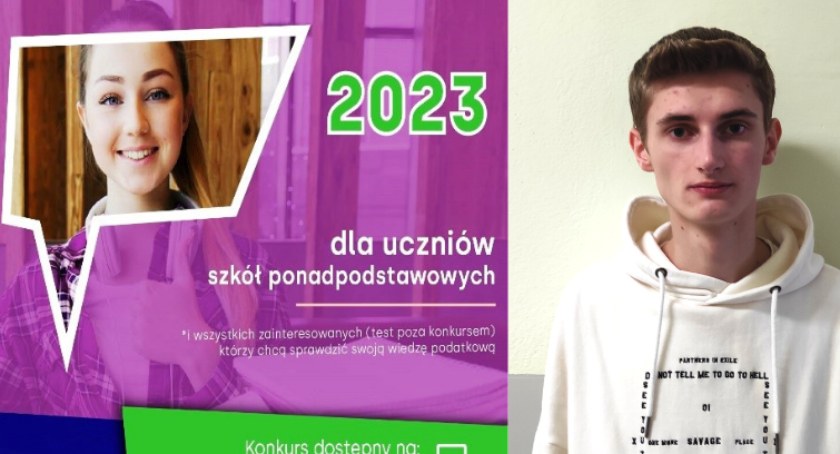 Damian Wiśniewski z Zespołu Szkół nr 3 w Łukowie 