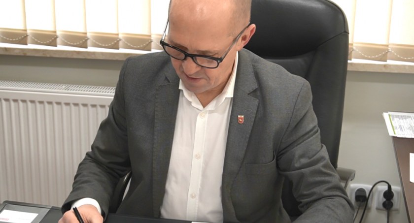 Mariusz Osiak wójt Gminy Łuków