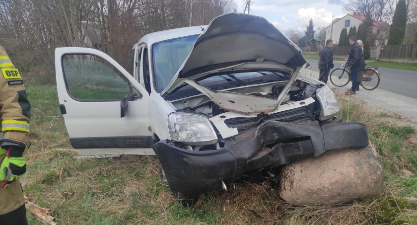 Wypadek w Toczyskach koło Stoczka Łukowskiego 