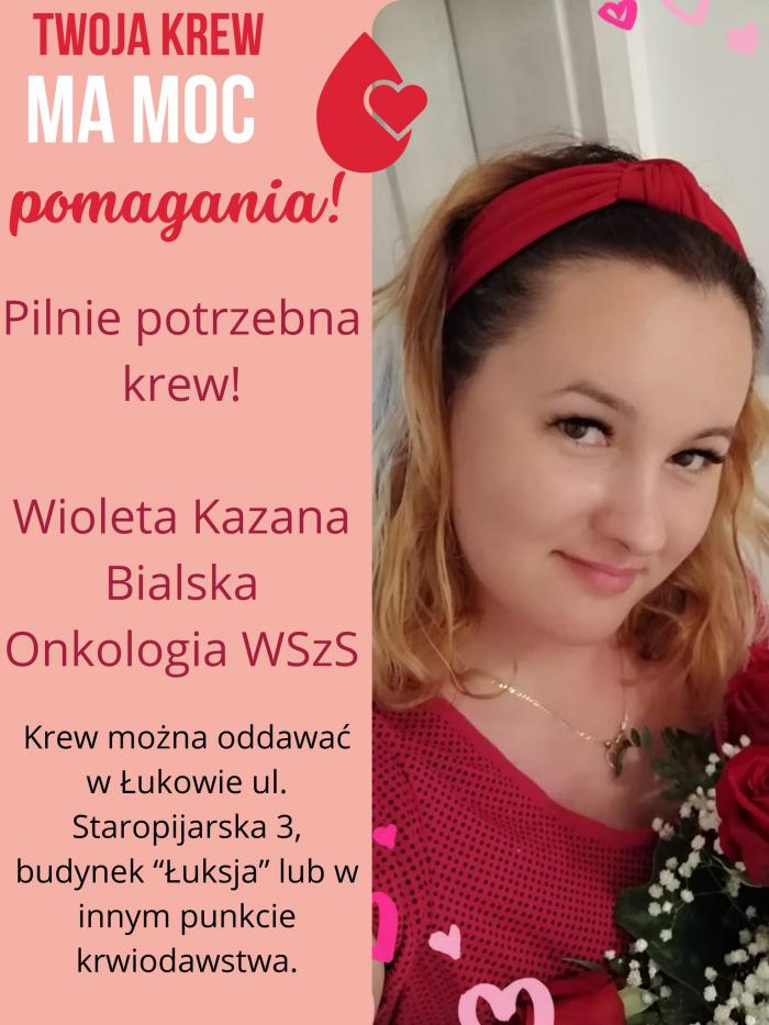 Pani Wiola z KGW Stary Jamielnik potrzebuje krwi. Walczy o zdrowie na