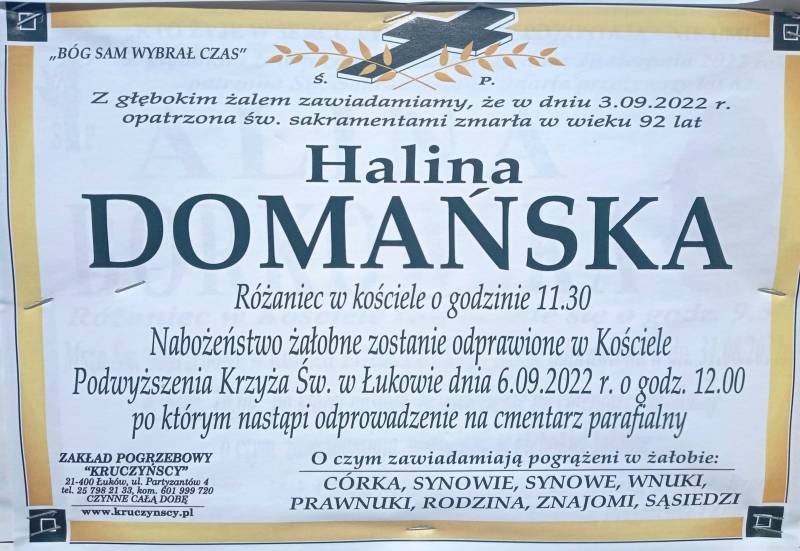 Halina  DOMAŃSKA