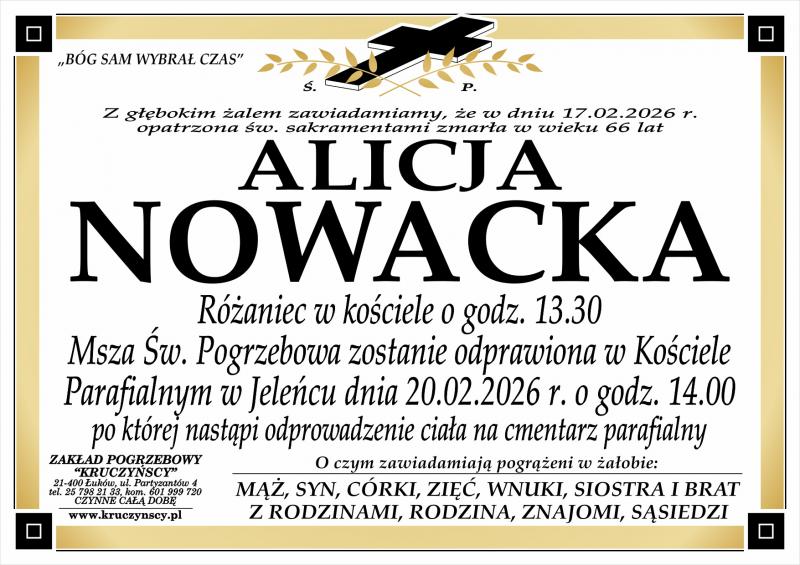 Alicja  Nowacka 