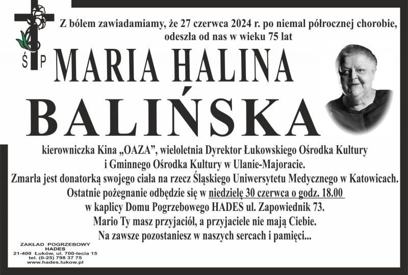 Maria  Balińska 