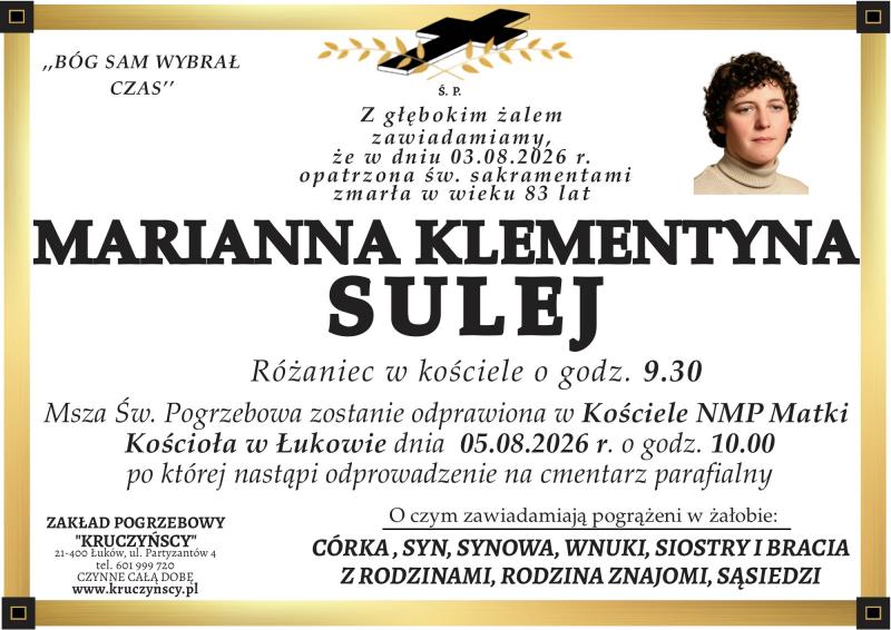 Marianna Klementyna  Sulej