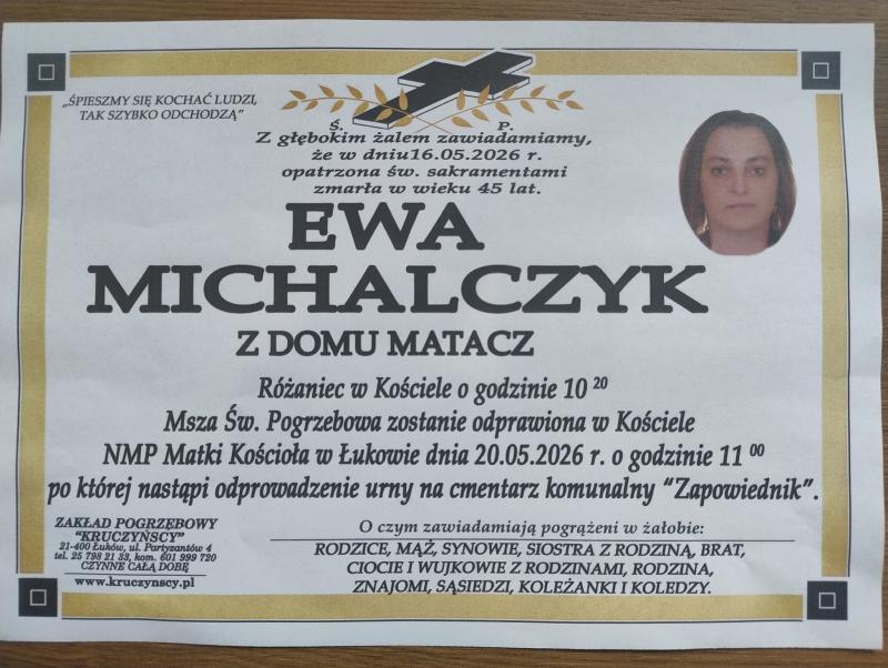 Ewa Michalczyk z domu Matacz