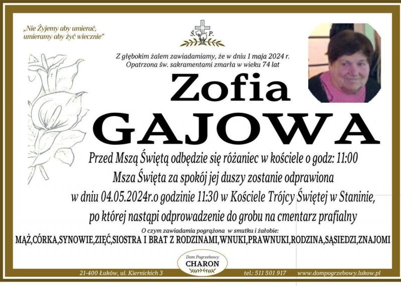Zofia  Gajowa