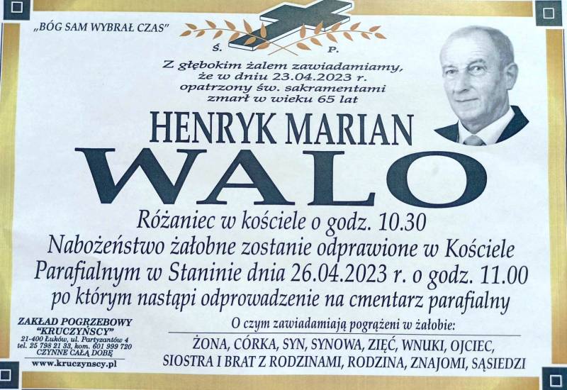 Henryk Marian  Walo