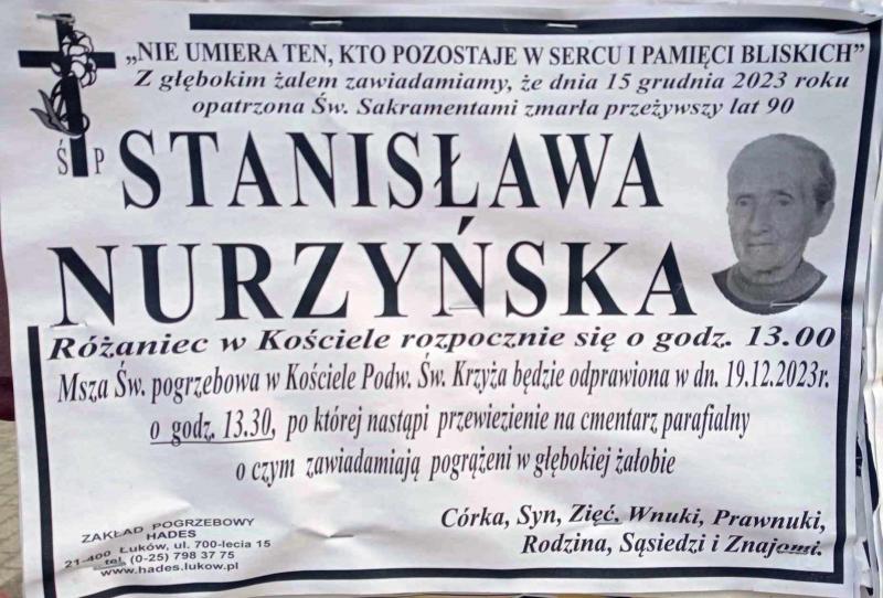 Stanisława  Nurzyńska 