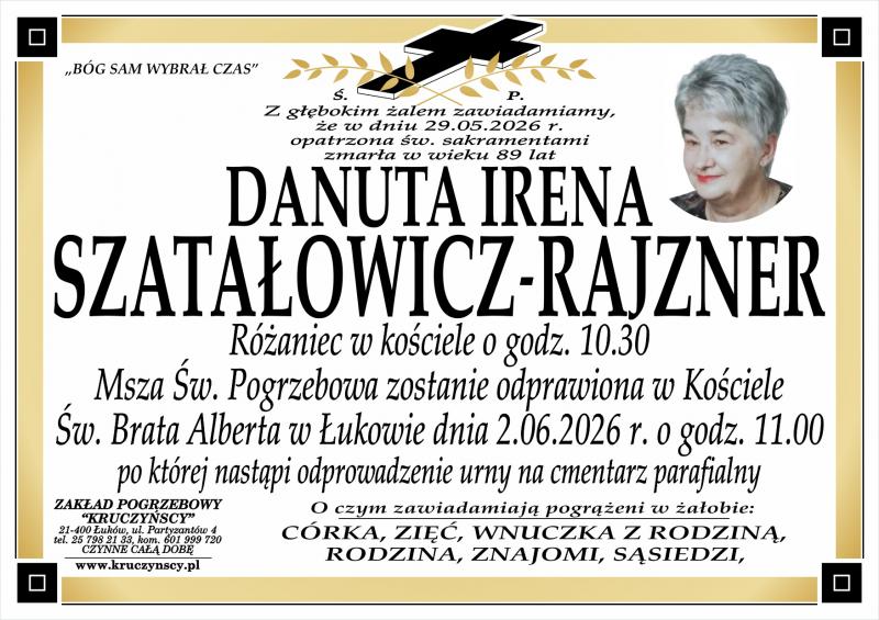 Danuta Irena Szatałowicz - Rajzner