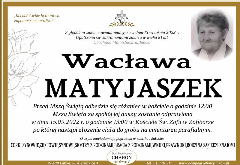 Wacława Matyjaszek
