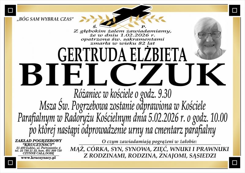 Gertruda Elżbieta  Bielczuk