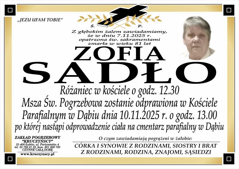 Zofia Sadło 