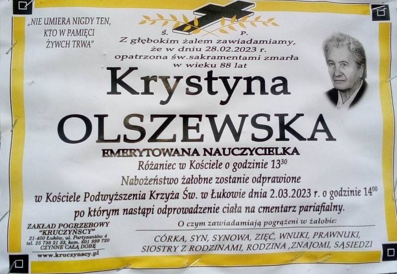 Krystyna  Olszewska
