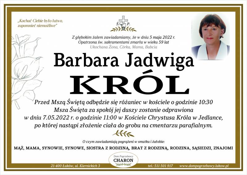 Barbara Jadwiga Król