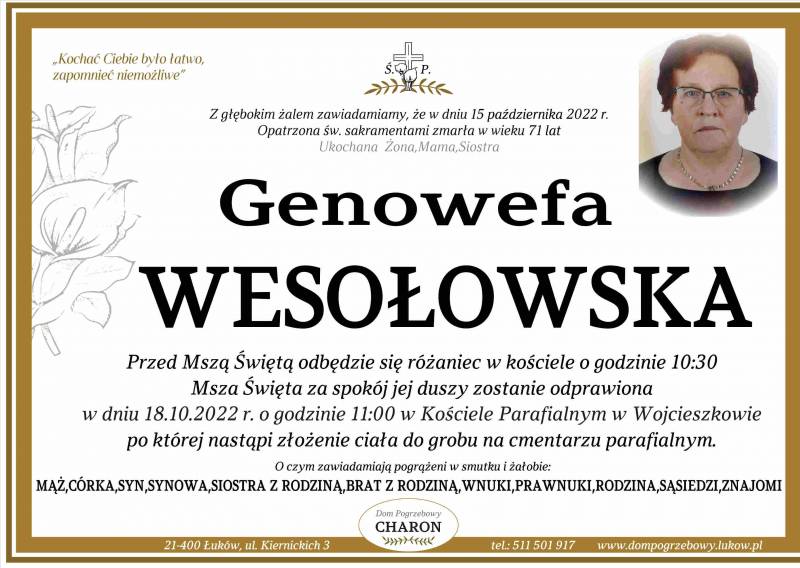 Genowefa  Wesołowska