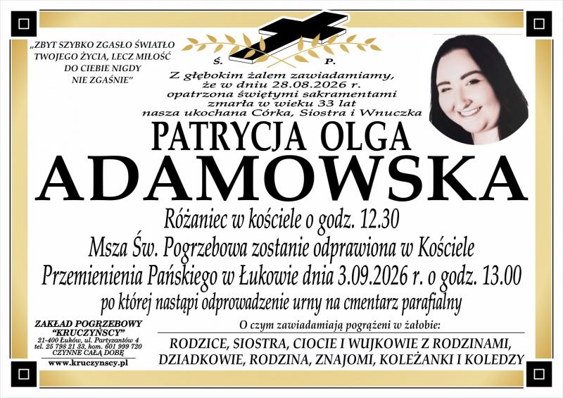 Patrycja Olga Adamowska