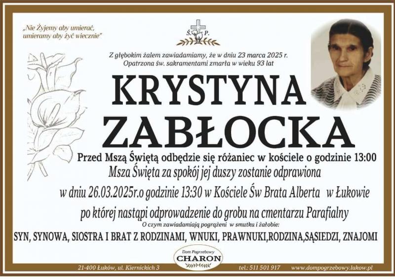 Krystyna  Zabłocka 