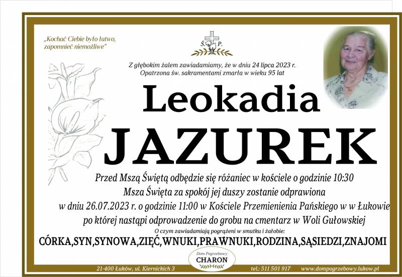 Leokadia  Jazurek