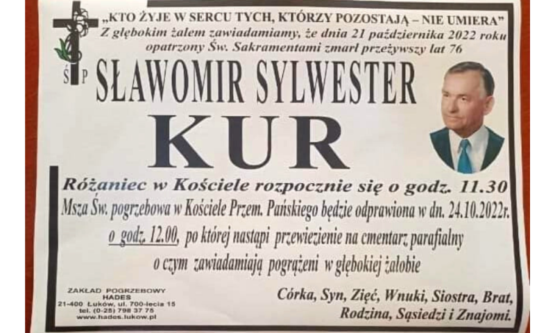 Sławomir Sylwester  KUR