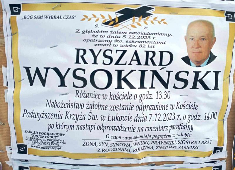Ryszard  Wysokiński