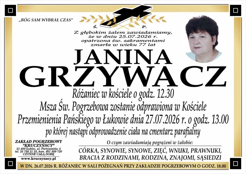 Janina  Grzywacz 