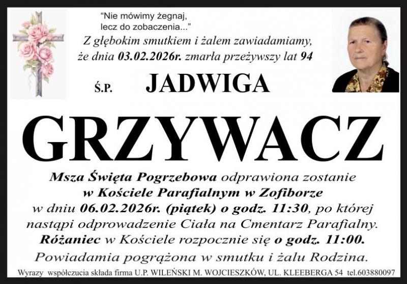 Jadwiga  Grzywacz 