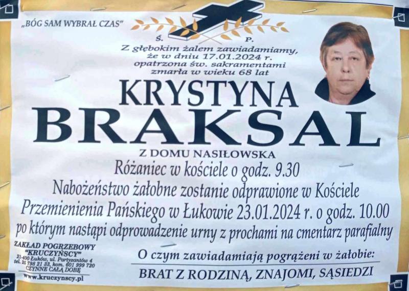 Krystyna  Braksal