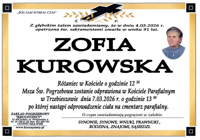 Zofia  Kurowska 