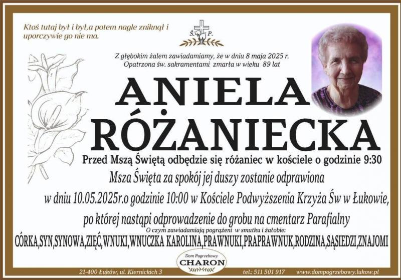 Aniela  Różaniecka 