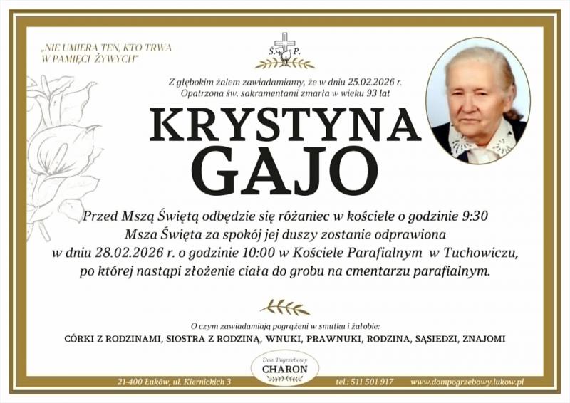 Krystyna  Gajo 