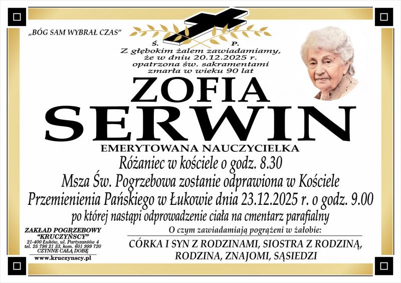 Zofia  Serwin