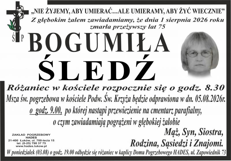 Bogumiła  Śledż