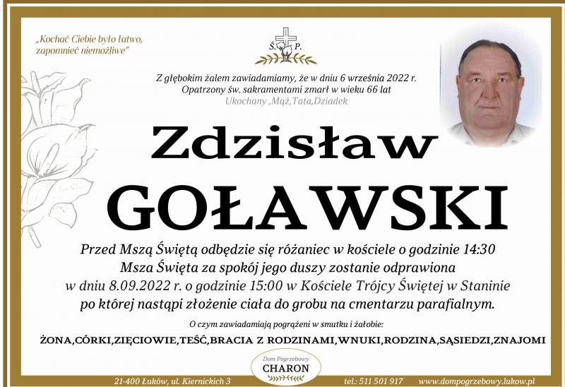 Zdzisław  GOŁAWSKI