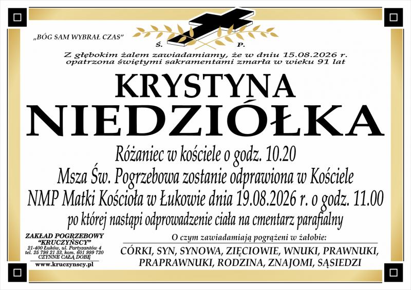 Krystyna  Niedziółka 