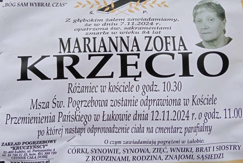 Marianna Zofia Krzęcio