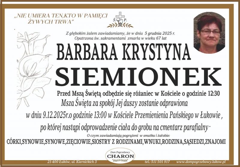 Barbara Krystyna Siemionek