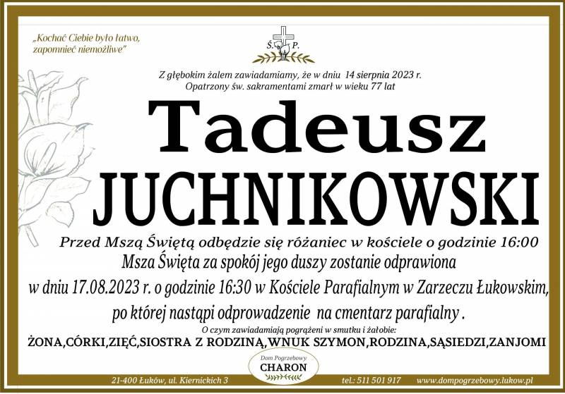 Tadeusz  Juchnikowski