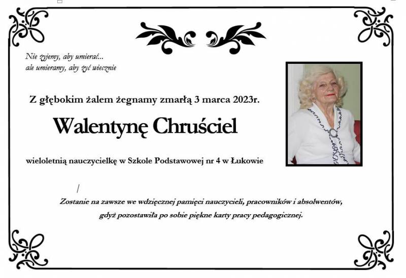 Walentyna  Chruściel