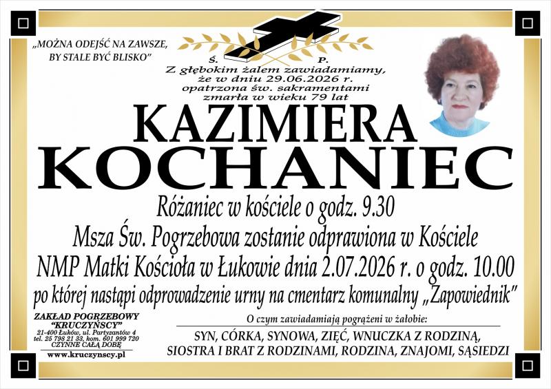 Kazimiera  Kochaniec